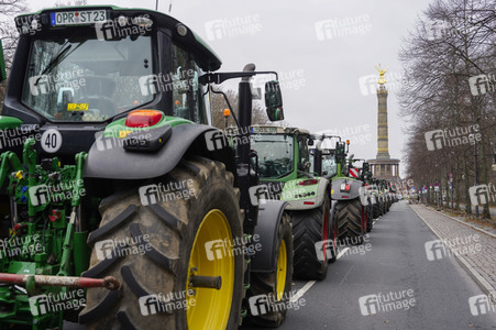 Bauerndemo für Agrardiesel in Berlin