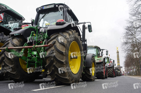 Bauerndemo für Agrardiesel in Berlin