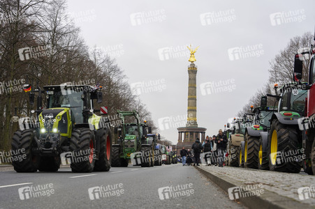 Bauerndemo für Agrardiesel in Berlin
