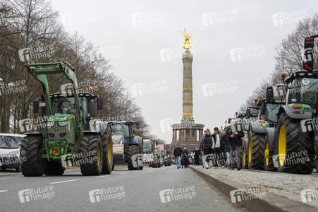 Bauerndemo für Agrardiesel in Berlin