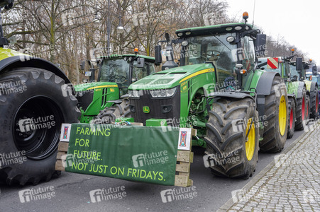 Bauerndemo für Agrardiesel in Berlin