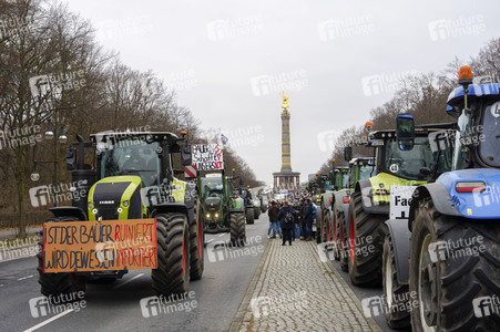 Bauerndemo für Agrardiesel in Berlin