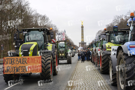 Bauerndemo für Agrardiesel in Berlin