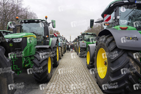 Bauerndemo für Agrardiesel in Berlin
