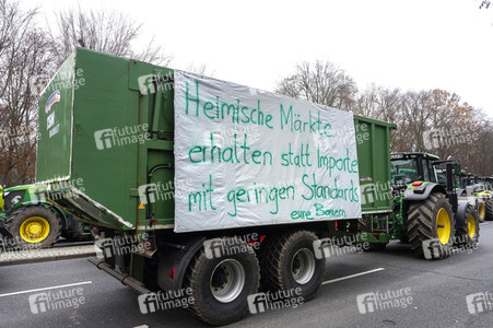Bauerndemo für Agrardiesel in Berlin