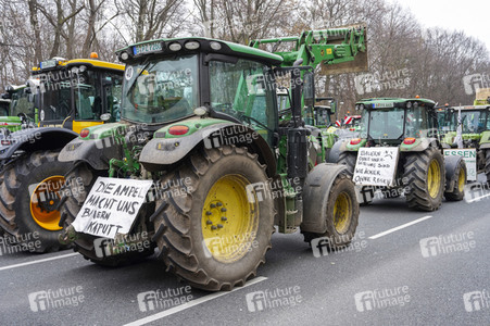 Bauerndemo für Agrardiesel in Berlin
