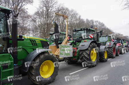 Bauerndemo für Agrardiesel in Berlin