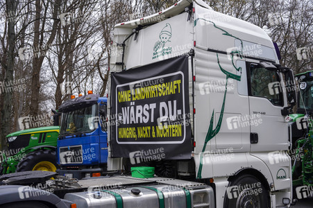 Bauerndemo für Agrardiesel in Berlin