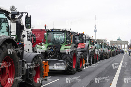 Bauerndemo für Agrardiesel in Berlin