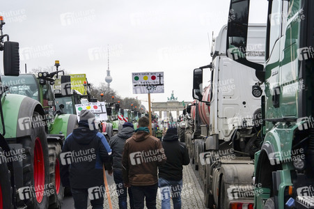 Bauerndemo für Agrardiesel in Berlin