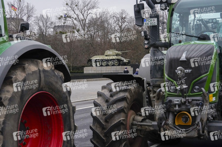 Bauerndemo für Agrardiesel in Berlin