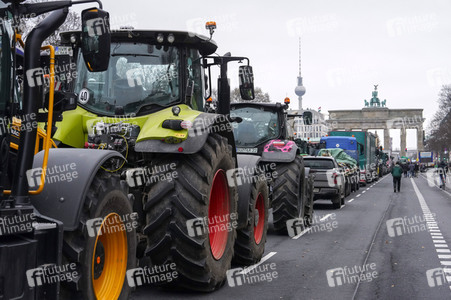 Bauerndemo für Agrardiesel in Berlin