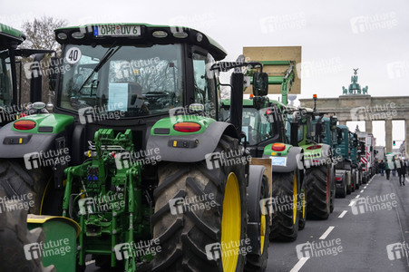 Bauerndemo für Agrardiesel in Berlin