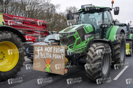 Bauerndemo für Agrardiesel in Berlin