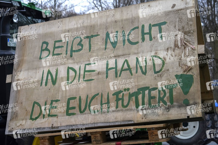 Bauerndemo für Agrardiesel in Berlin