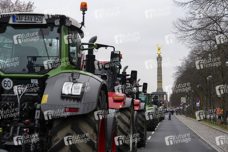 Bauerndemo für Agrardiesel in Berlin