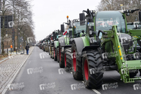 Bauerndemo für Agrardiesel in Berlin