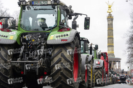 Bauerndemo für Agrardiesel in Berlin
