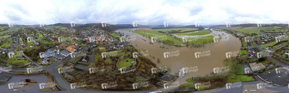 Weser-Hochwasser im Landkreis Hameln-Pyrmont