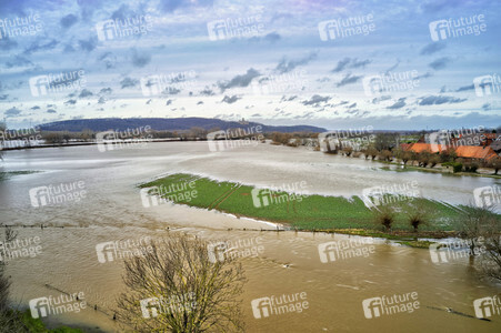 Leine-Hochwasser bei Burgstemmen
