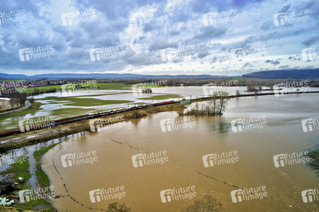 Leine-Hochwasser bei Burgstemmen