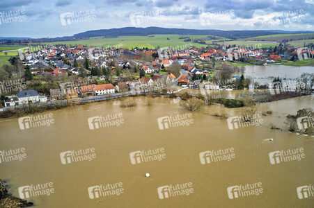 Leine-Hochwasser bei Burgstemmen