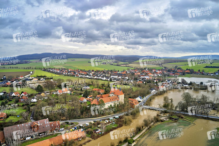 Leine-Hochwasser bei Burgstemmen