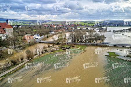 Leine-Hochwasser bei Burgstemmen