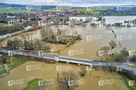 Leine-Hochwasser bei Burgstemmen