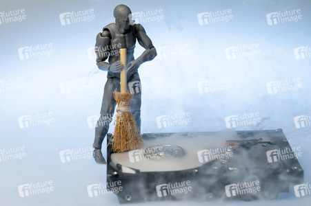 Symbolfoto Festplatte reinigen