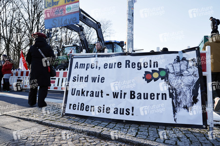 Bauerndemo gegen Agrarpolitik der Bundesregierung in Berlin