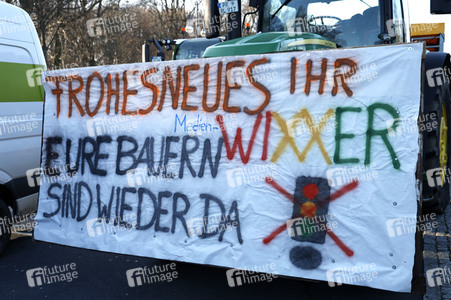 Bauerndemo gegen Agrarpolitik der Bundesregierung in Berlin