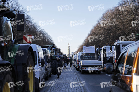 Bauerndemo gegen Agrarpolitik der Bundesregierung in Berlin