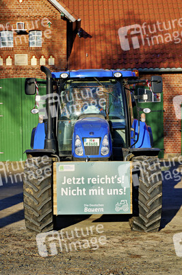 Bauerndemo gegen Agrarpolitik der Bundesregierung in der Region Hannover
