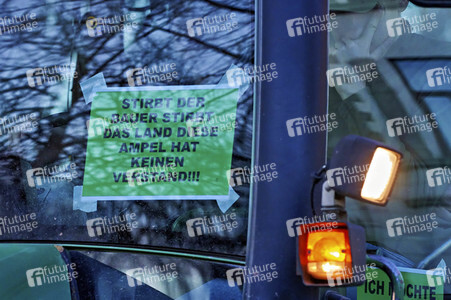 Bauerndemo gegen Agrarpolitik der Bundesregierung in der Region Hannover