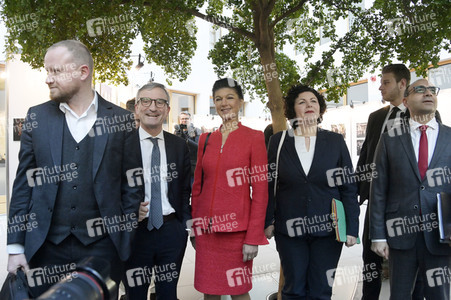 Bundespressekonferenz zur Gründung der Partei Bündnis Sahra Wagenknecht in Berlin