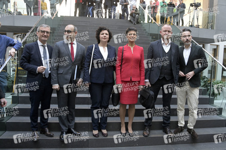Bundespressekonferenz zur Gründung der Partei Bündnis Sahra Wagenknecht in Berlin