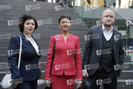 Bundespressekonferenz zur Gründung der Partei Bündnis Sahra Wagenknecht in Berlin