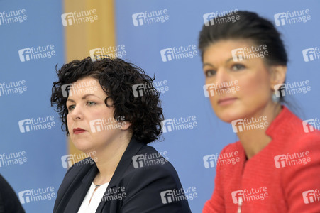 Bundespressekonferenz zur Gründung der Partei Bündnis Sahra Wagenknecht in Berlin