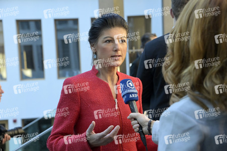 Bundespressekonferenz zur Gründung der Partei Bündnis Sahra Wagenknecht in Berlin