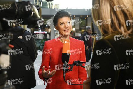 Bundespressekonferenz zur Gründung der Partei Bündnis Sahra Wagenknecht in Berlin