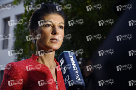 Bundespressekonferenz zur Gründung der Partei Bündnis Sahra Wagenknecht in Berlin