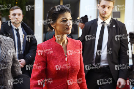 Bundespressekonferenz zur Gründung der Partei Bündnis Sahra Wagenknecht in Berlin