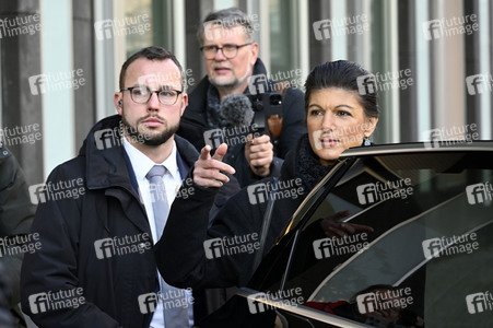 Bundespressekonferenz zur Gründung der Partei Bündnis Sahra Wagenknecht in Berlin
