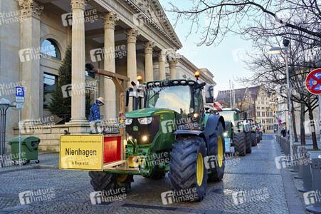 Bauerndemo gegen Agrarpolitik der Bundesregierung in Hannover