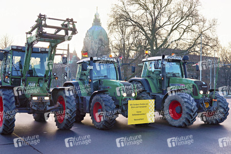 Bauerndemo gegen Agrarpolitik der Bundesregierung in Hannover