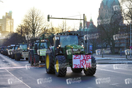 Bauerndemo gegen Agrarpolitik der Bundesregierung in Hannover