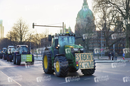Bauerndemo gegen Agrarpolitik der Bundesregierung in Hannover