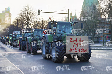 Bauerndemo gegen Agrarpolitik der Bundesregierung in Hannover