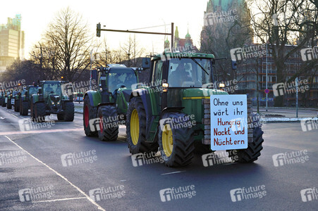 Bauerndemo gegen Agrarpolitik der Bundesregierung in Hannover